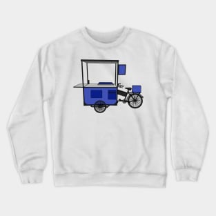 Food cart cartoon illustration Crewneck Sweatshirt